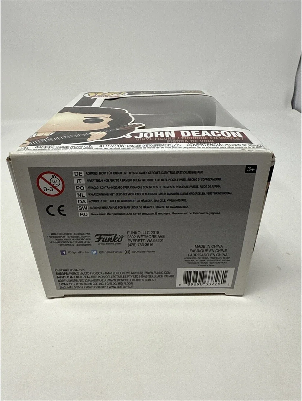 Funko Pop Rocks: Queen - John Deacon Vinyl Figure #95